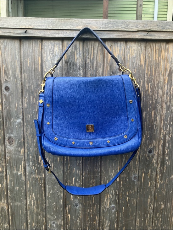 MCM Handbags - Authentic cobalt blue MCM